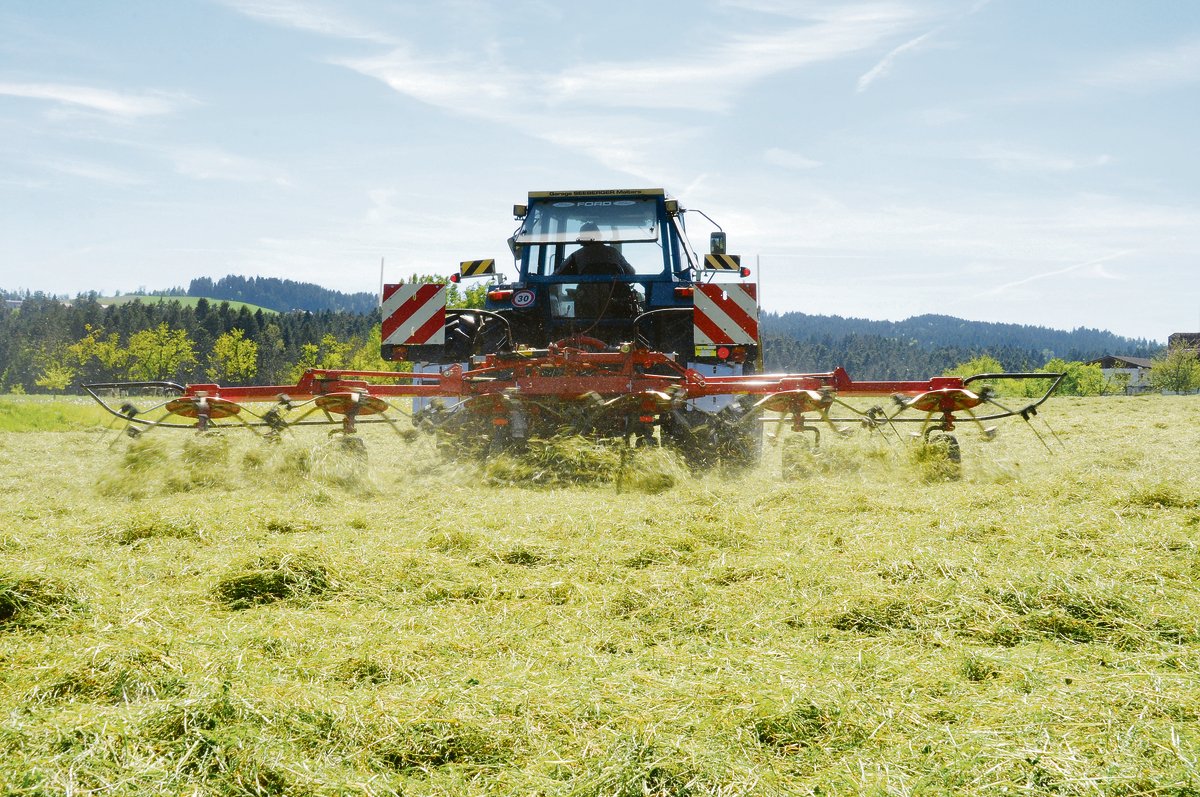 Je länger das Heu oder Emd auf dem Feld getrocknet werden muss, desto stärker sinkt die Qualität des Raufutters.(Bild Andrea Gysin)
