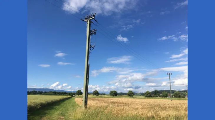 af6004b54d76ed65cfb90c3825aec13c6bda8371 Das Schweizer Stromnetz wird von der nationalen Netzgesellschaft Swissgrid überwacht. Ein Teil der 12'000 Masten des Netzes steht in bewirtschaftetem Kulturland. (Bild jsc)