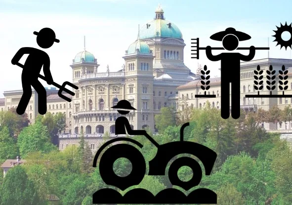Der SBV hat sein Wahlziel, die bäuerliche Vertretung zu halten, erreicht. (Fotomontage Pixabay)