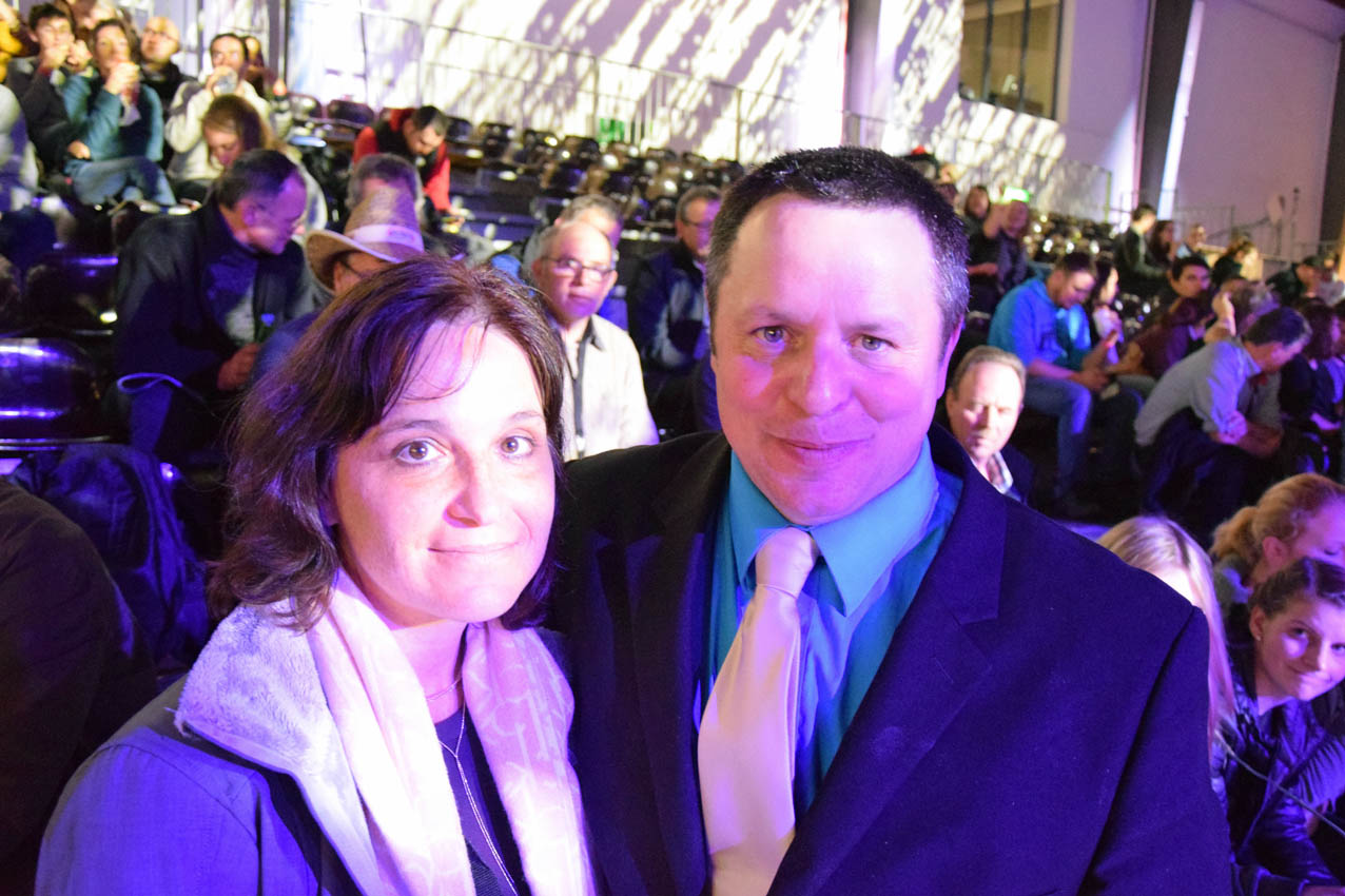 "Excellent show": Adam Liddle und seine Frau Nicole an der Swiss Expo. (Bild akr)