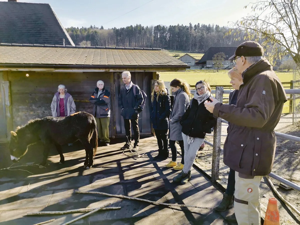 be6be272e59d28712ff47f14c85adfd8115ece1b Wie wollen Esel leben? Im Februar luden Edith und Wolfgang Müller auf ihren Betrieb nach Grasswil ein, um diese Thematik mit verschiedenen Branchen-Exponenten zu besprechen. Nun haben sie die Gründung einer Stiftung bekanntgegeben. (Bild sb)