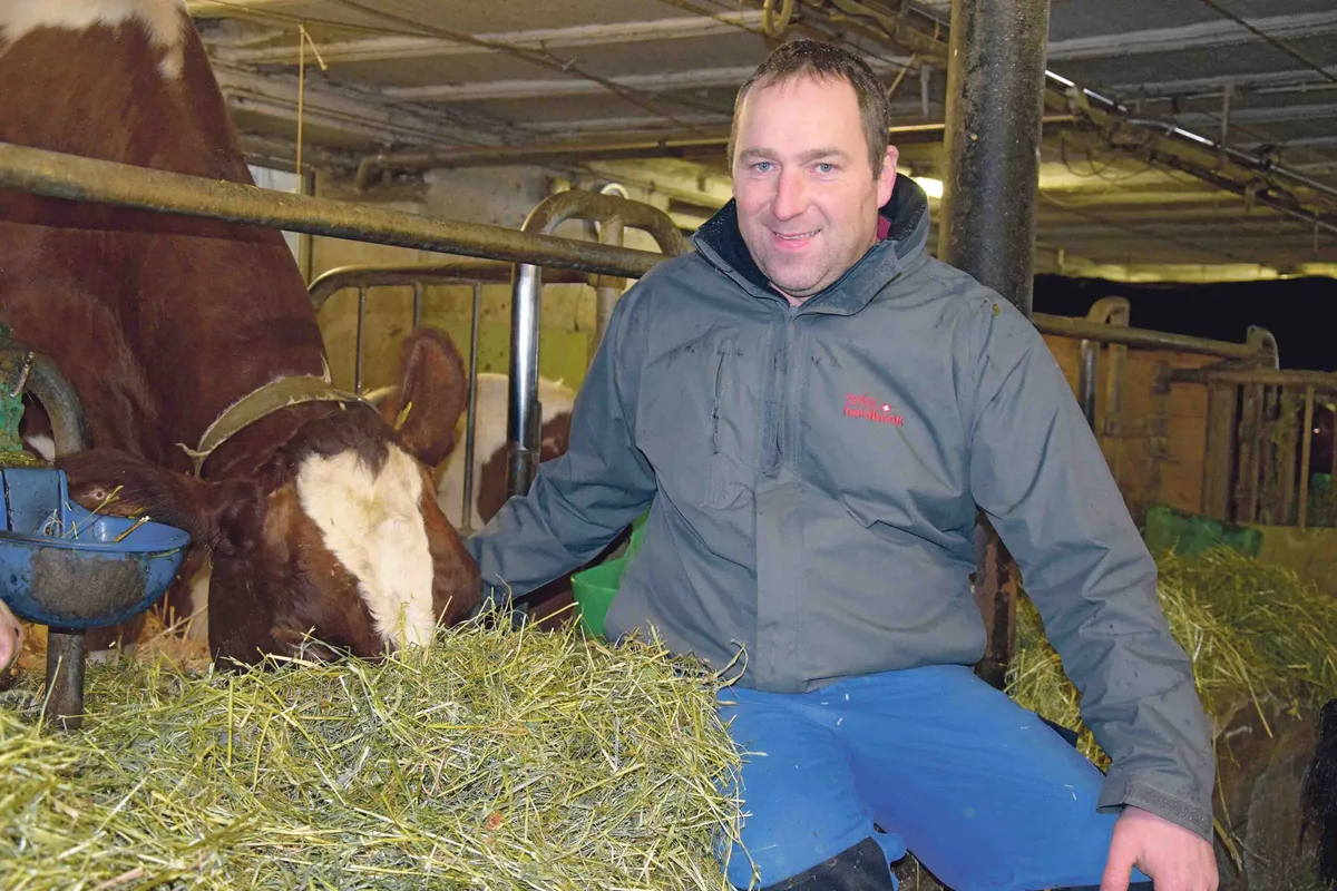 3ac017c54c7642d54224d7f4e4e3f9886345369f Markus Gerber setzt in seinem Stall mehrheitlich auf Red Holstein. Hier mit der Espoir-Tochter La Béroie Gardena EX-93. (Bild Peter Fankhauser)