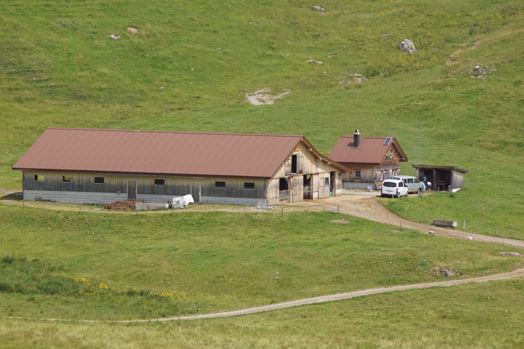 Ein Laufstall auf der Alp ist eine Seltenheit