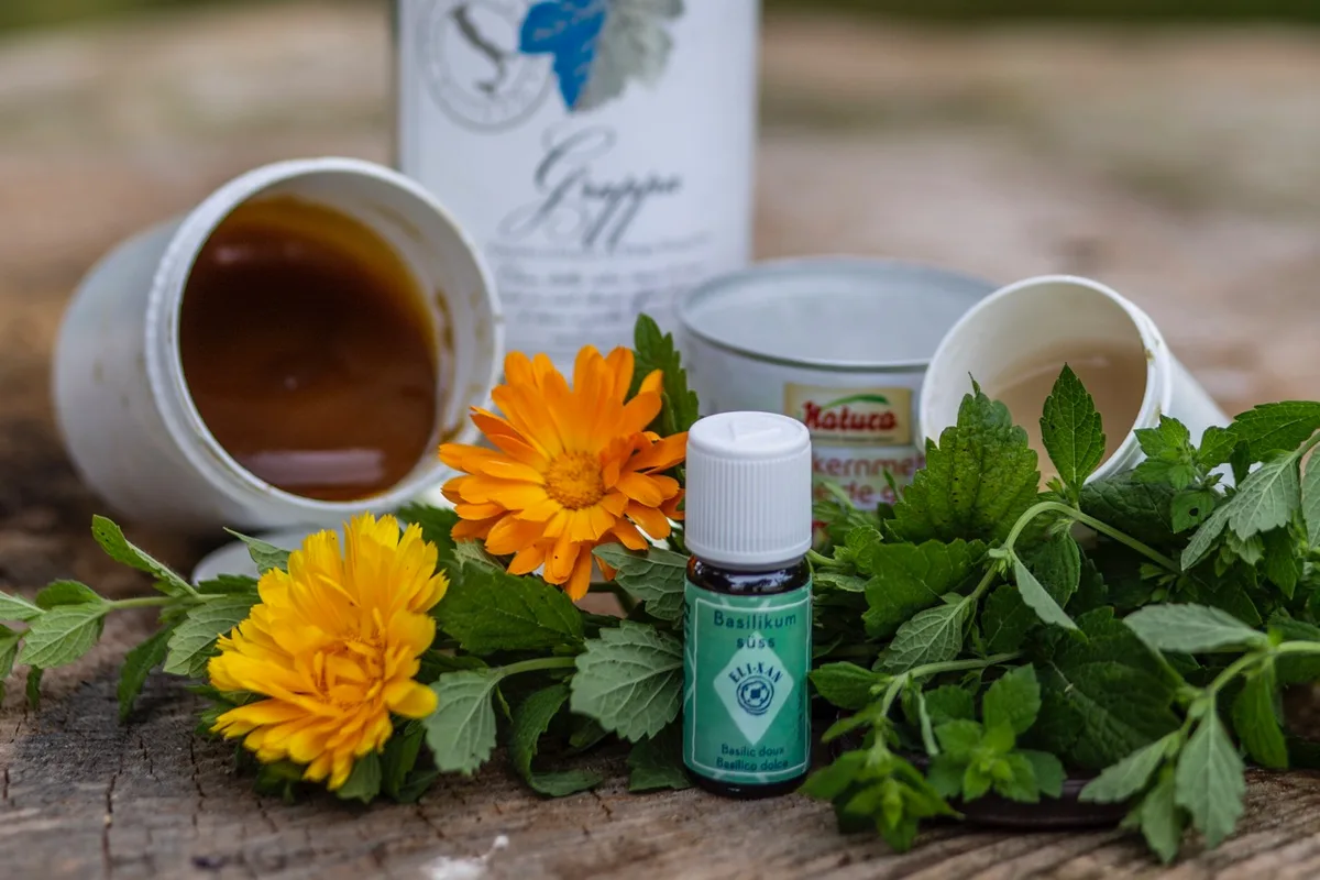 b169e1804b8e449eb635561e5c61daff4fbe61db Mit Phytotherapie können zum Beispiel Verdauungsstörungen, leichtere Mastitiden, Milchstau und Blessuren behandelt werden..