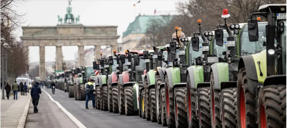 Vom 8. bis 15. Januar kündigt der Deutsche Bauernverband verschiedene Grossdemos an