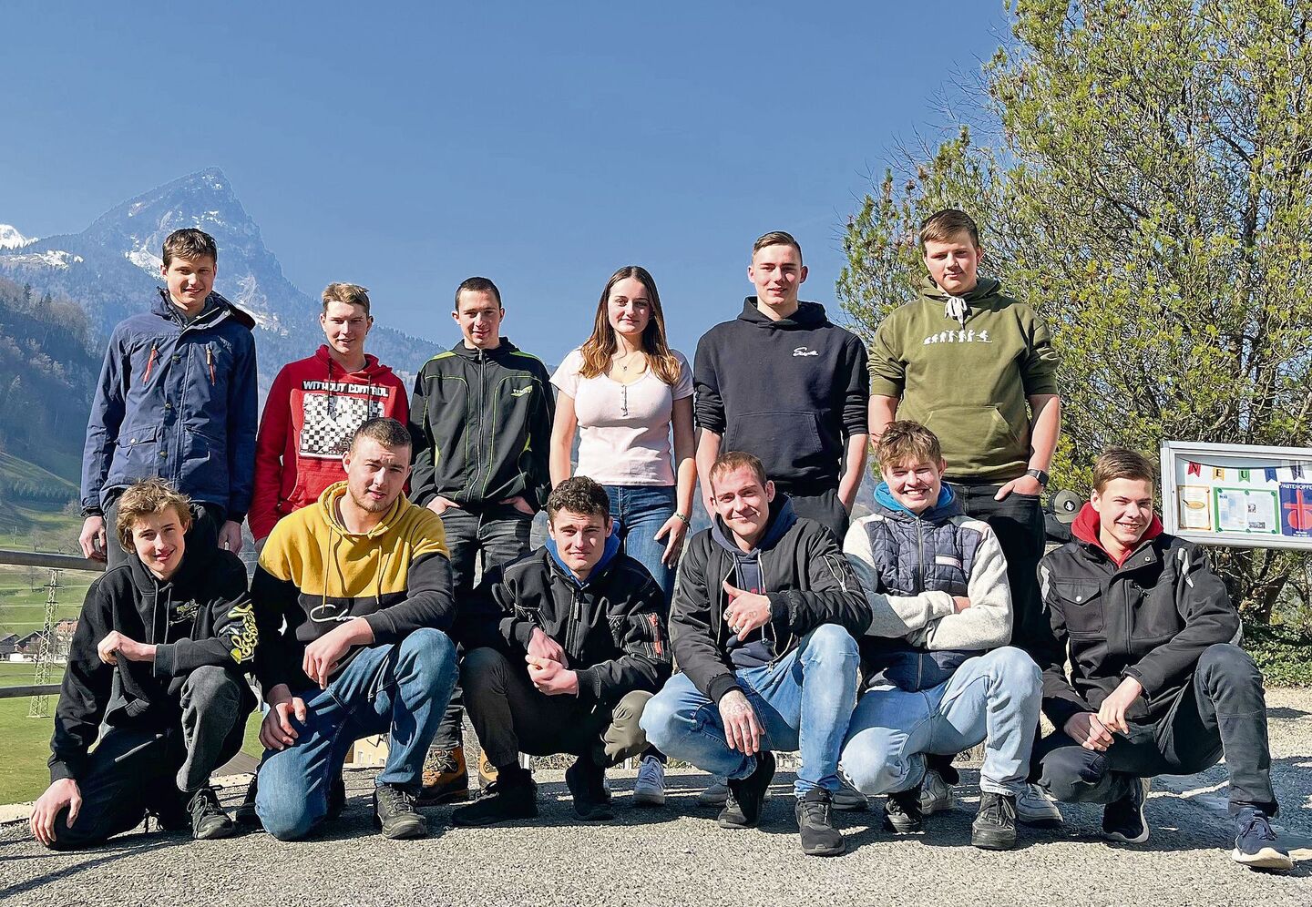 Die Klasse B der Zentralschweizer Agrarpraktiker(innen).