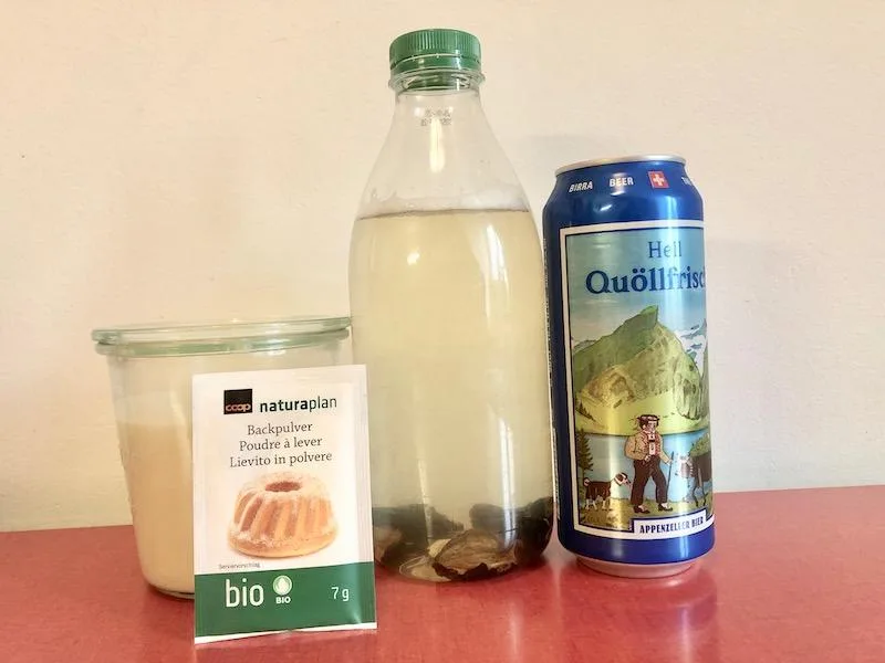 08f1af02554b9ff9c0081d5e0b5bc4157f3148c6 Eher etwas für Fortgeschrittene: Backen mit Sauerteig und Hefewasser. Einfacher geht es mit Backpulver und Bier. (Bild et)