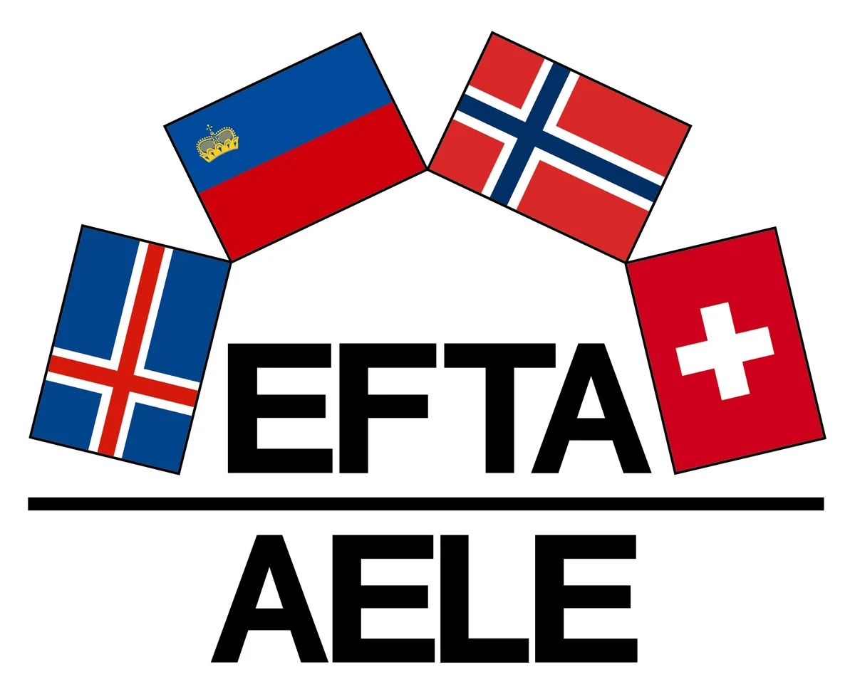 1b082f12a21c77a2597e6428cc00d80f23cb50e3 Das Logo der Efta: Die Europäische Freihandelsassoziation (englisch European Free Trade Association, EFTA; französisch Association européenne de libre-échange, AELE) wurde am 4. Januar 1960 im schwedischen Stockholm gegründet. (Bild SECO)