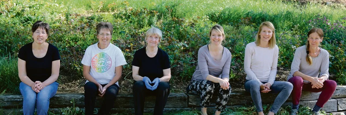 88e57dee80f68d3c4669bcc5682c9c3f65bd79e0 Die Gesichter des Buremärt Sissach (v. l. n. r.): Anita Thommen, Sonja Degen, Vreni Brodbeck, Marisa Weber sowie Laura und Claudia Grazioli. (Bild Benildis Bentolila)
