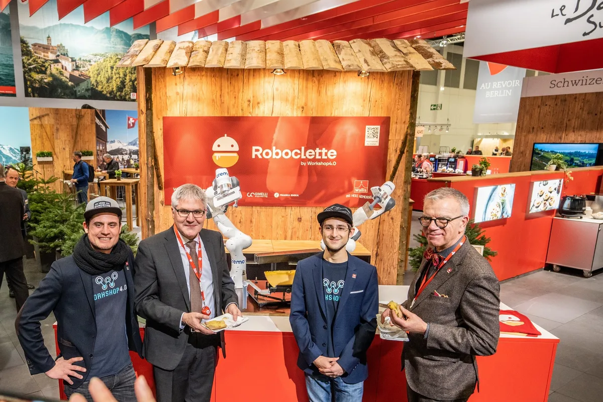 1_Roboclette_Kaese-Se_ter_AMS_IGW2023 Die Schweiz präsentiert an der Grünen Woche den «Cheebab» und den «Roboclette»
