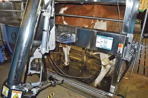 Ein Melkroboter ermöglicht eine geringere Arbeitsbelastung und eine flexiblere Betriebsführung. (Bild zVg)