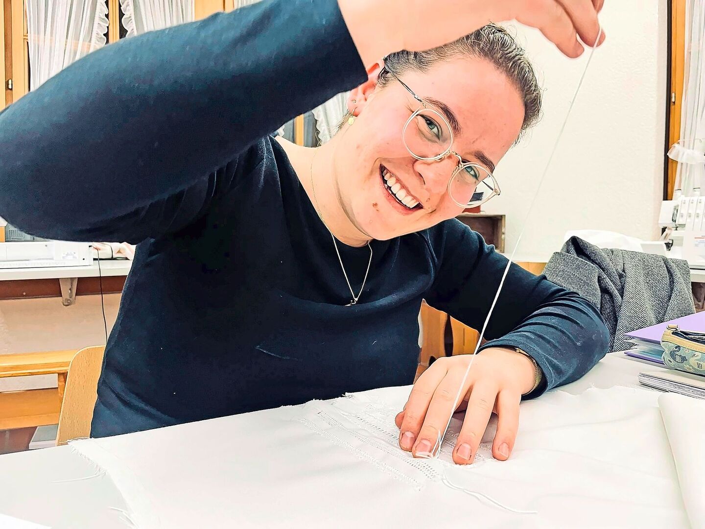 Die Arbeiten in der Küche und im Nähzimmer machen Riccarda Iten besonders Spass in der Bäuerinnenschule.