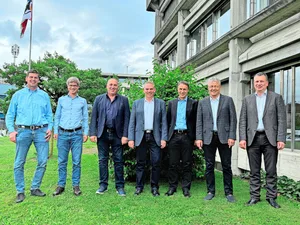 Adrian Arnold (v. l. n. r.), Daniel Flückiger, Markus Gerber, Michel Geinoz, Reto Grünenfelder, Urs Vogt und Matthias Schelling.