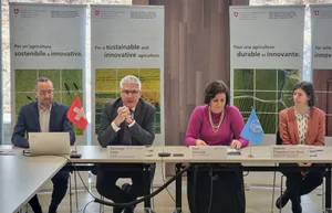 Beth Bechdol besuchte unter anderem das BLW, wo auch die Medienkonferenz stattfand.