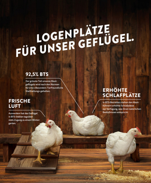 Die kritisierte Werbung für Schweizer Geflügel. (Bild SGP)