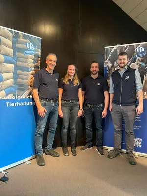 Das UFA-Team (v.l): Ignaz Hutter, Jenny Tanner, Jonas Salzmann und Raphael Graf.