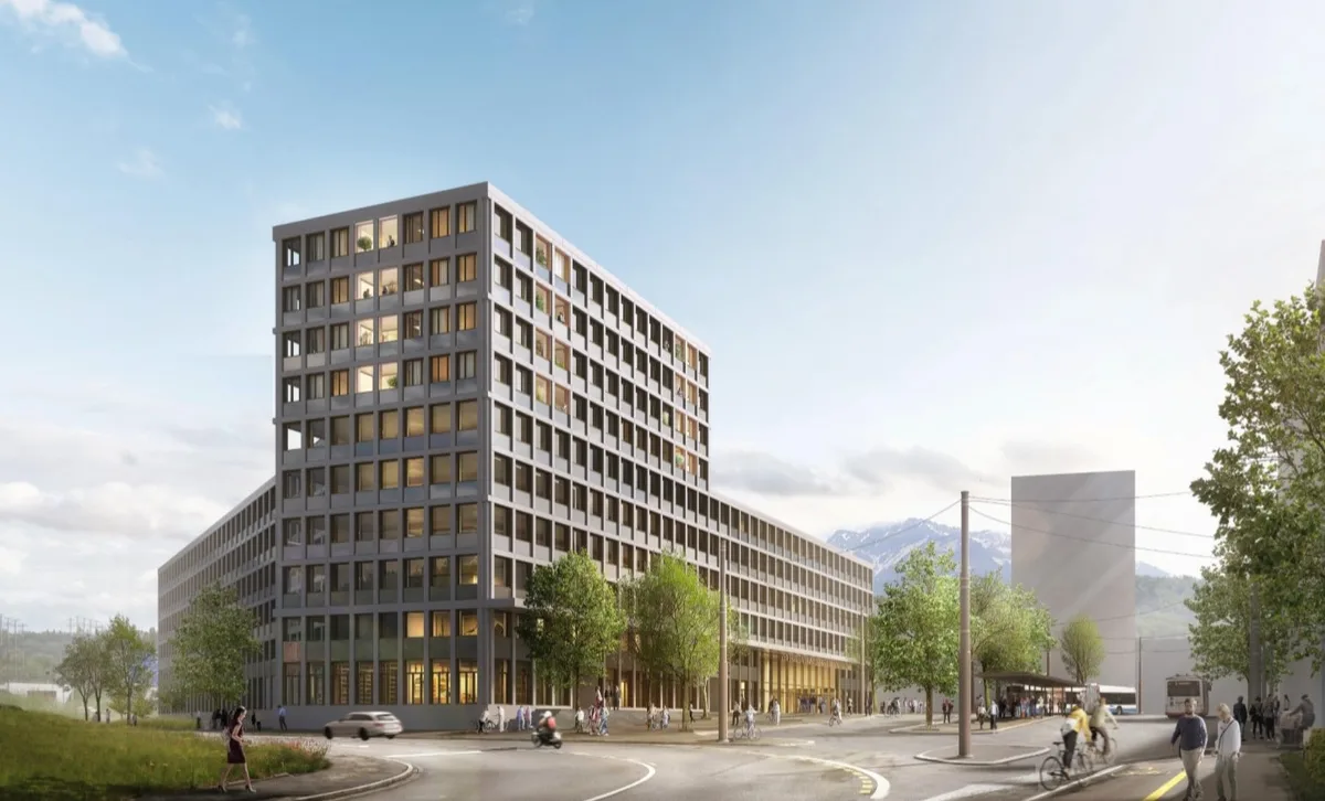 11807b4a6eaa707b02be95090a8b530fa06e43cd Geplantes Verwaltungsgebäude soll nicht in Holz gebaut werden.
