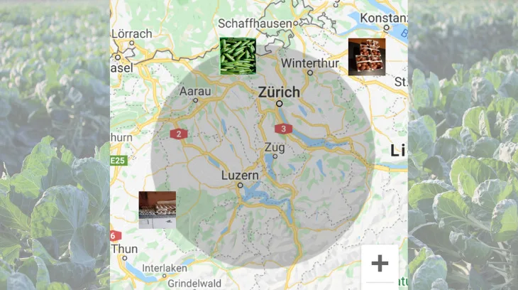 d82d1608f997c0e89f600d6d35783f6e7f1ccba0 «Croppy» zeigt Angebote zum Retten von Obst und Gemüse in der Umgebung des Benutzers mit allen wichtigen Informationen dazu an. (Bild «Croppy» / Pixabay)