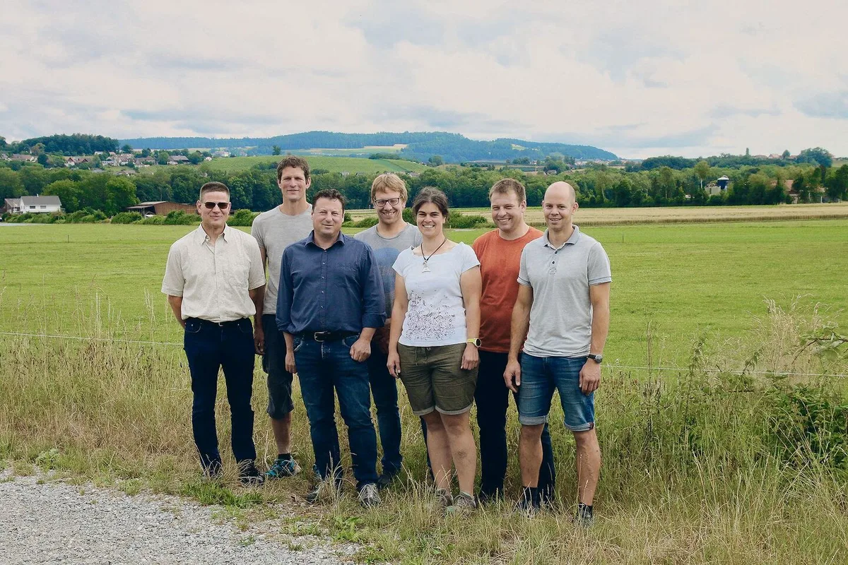Der Vorstand mit Andreas Häberli, Matthias Städler, Marcel Wipfli, Adrian Stohler, Silvia Stohler-Rhyner, Andreas Elliker und Michael Schwarzenberger.