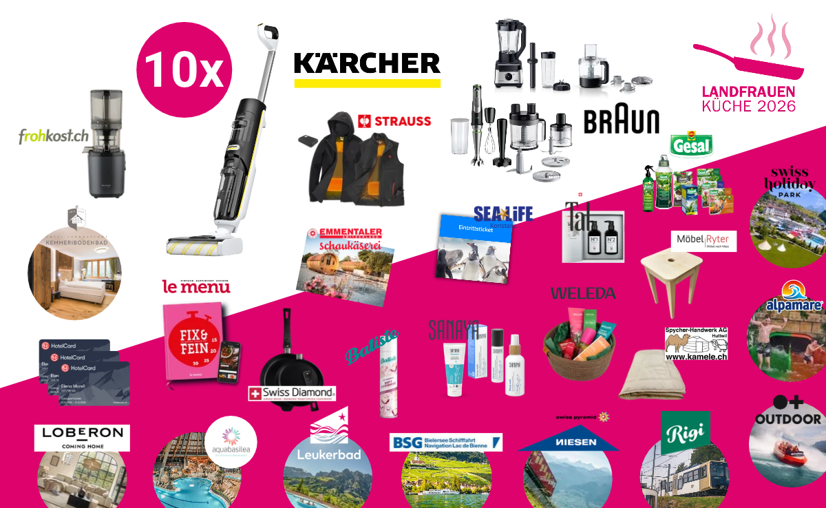 Es warten tolle Preise, im Gesamtwert von über 12000 Franken, auf unsere Leserinnen und Leser.