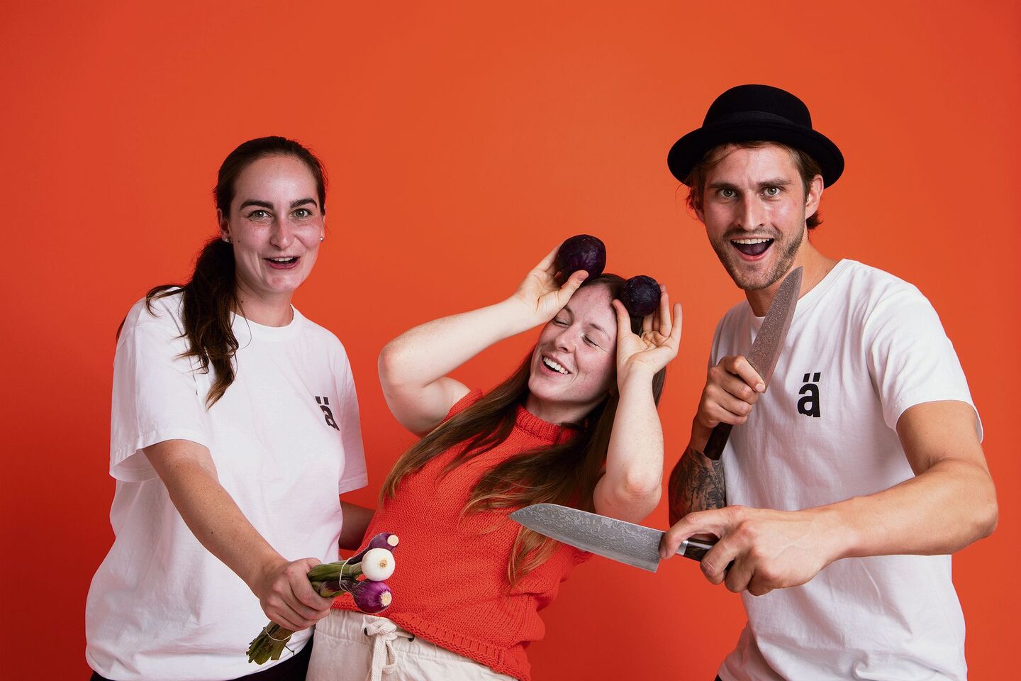 Ximena Franco, Sophia Graupner und Valentin Holenstein (v. l. n. r.) studieren Lebensmitteltechnologie an der ZHAW und haben das Start-up Hängry Foods gegründet.