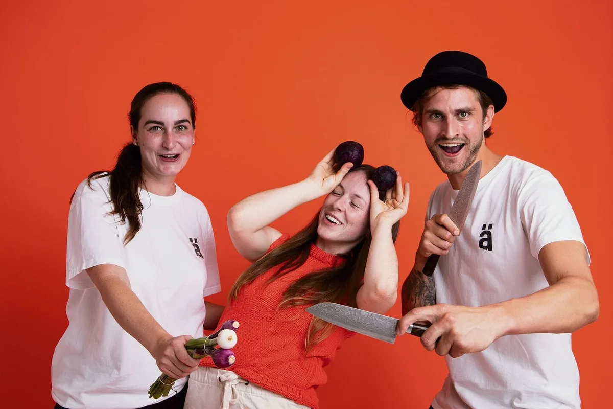Ximena Franco, Sophia Graupner und Valentin Holenstein (v. l. n. r.) studieren Lebensmitteltechnologie an der ZHAW und haben das Start-up Hängry Foods gegründet.