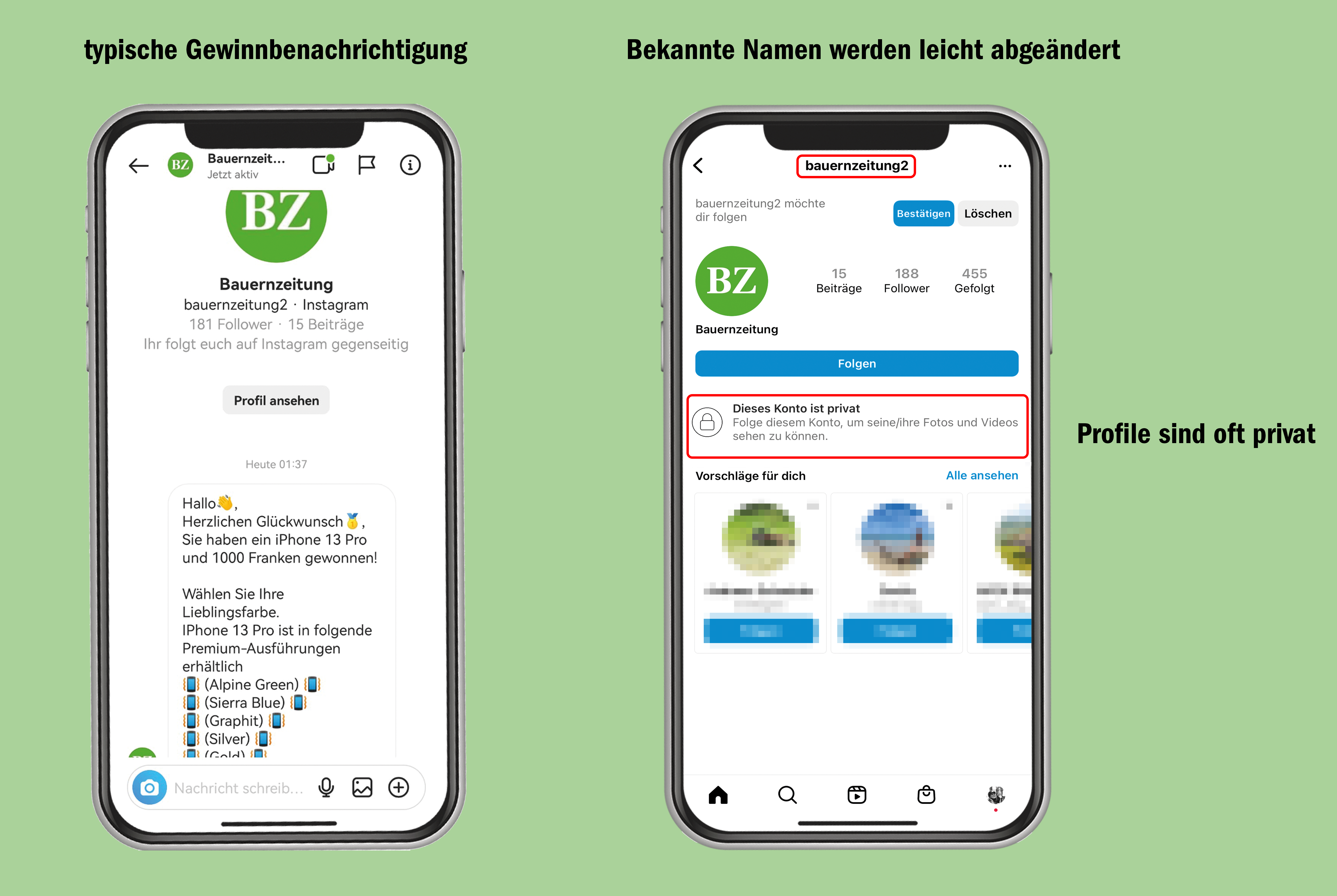 Vorsicht gefälschte Profile: So erkennen Sie Fake auf Instagram