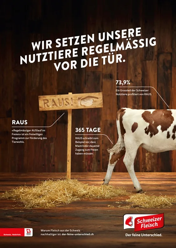 Die neue Werbekampagne für Schweizer Fleisch wurde im Oktober vorgestellt. (Bild Proviande)