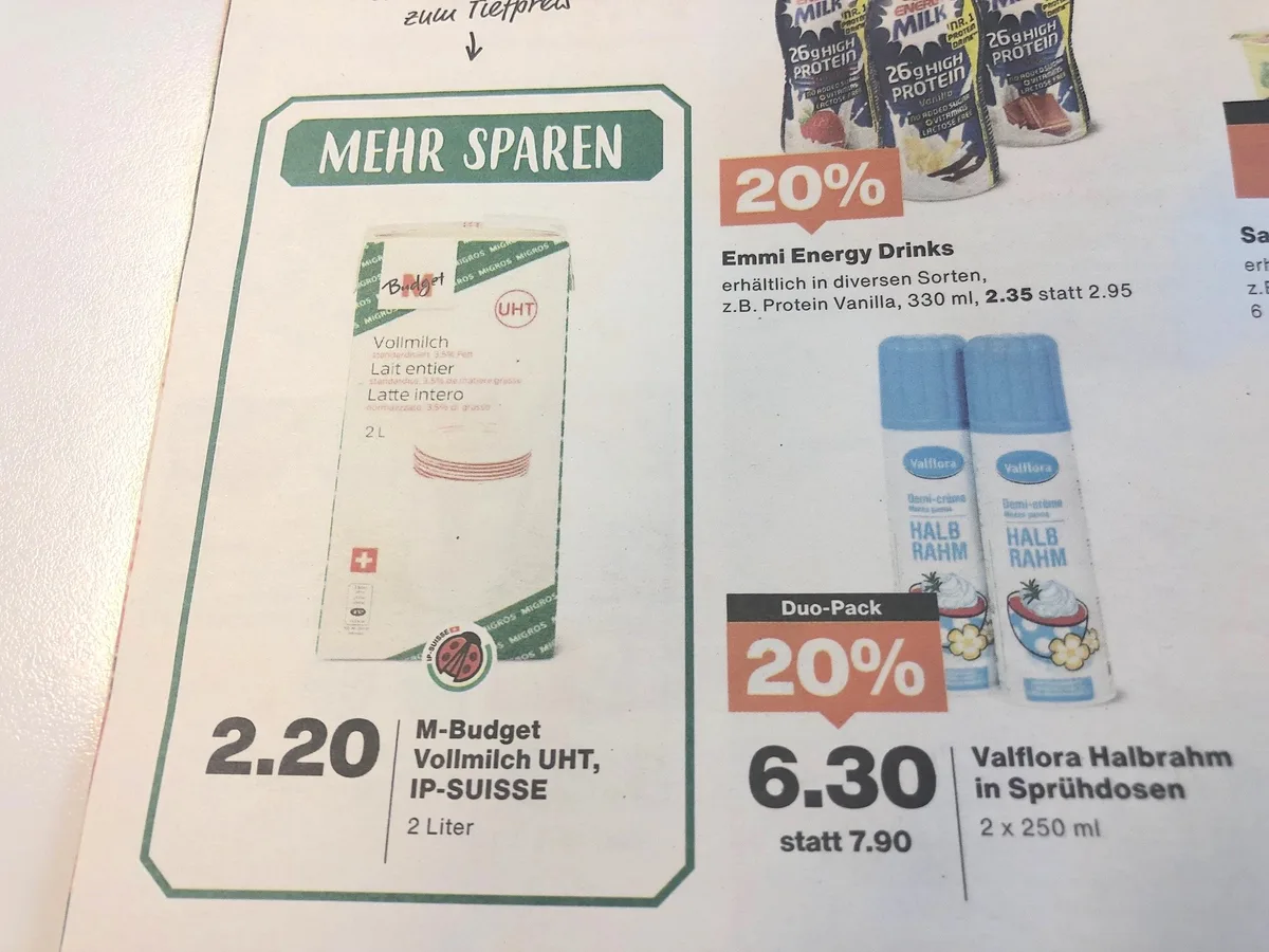 milchaktion_migros Big-M rechnet nach – «Migros finanziert Aktionen mit Marktabzug»