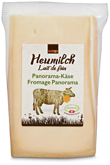 43d0b4d48b18827bdaa85591fef01983551a96d4 Zum Sortiment gehört etwa ein «Panorama-Käse» aus Heumilch. (Bild Coop)