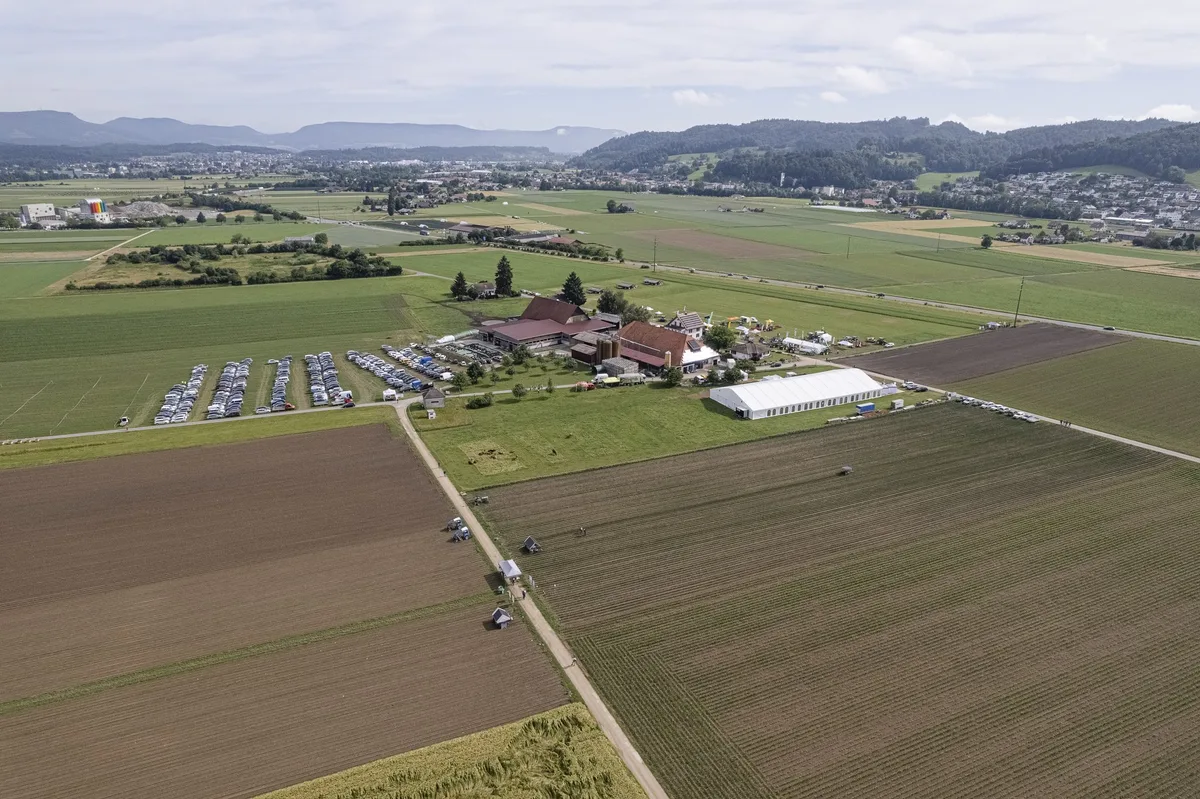 Ackerkulturen, so weit das Auge reicht