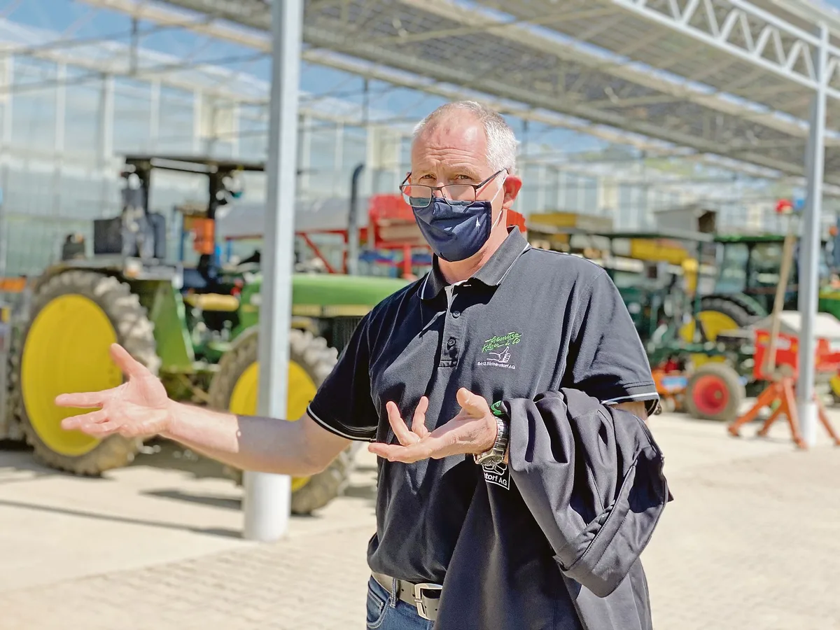 d160ac876bbf8ac17522a2438a30502e3df0227f Gemüseproduzent Thomas Käser war einer von 30 Betriebsleitern, der seinen Betrieb für den ersten Tag der offenen Obst- und Gemüsegärten öffnete.(Bild jw)