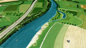 Hier geht es um viel Land: Derzeit laufen die Einspracheverhandlungen zum Projekt «Hochwasserschutz und Renaturierung Reuss».(Bild zVg)