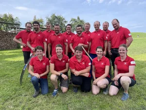 Das Schweizer Damen- und Herren-Team.