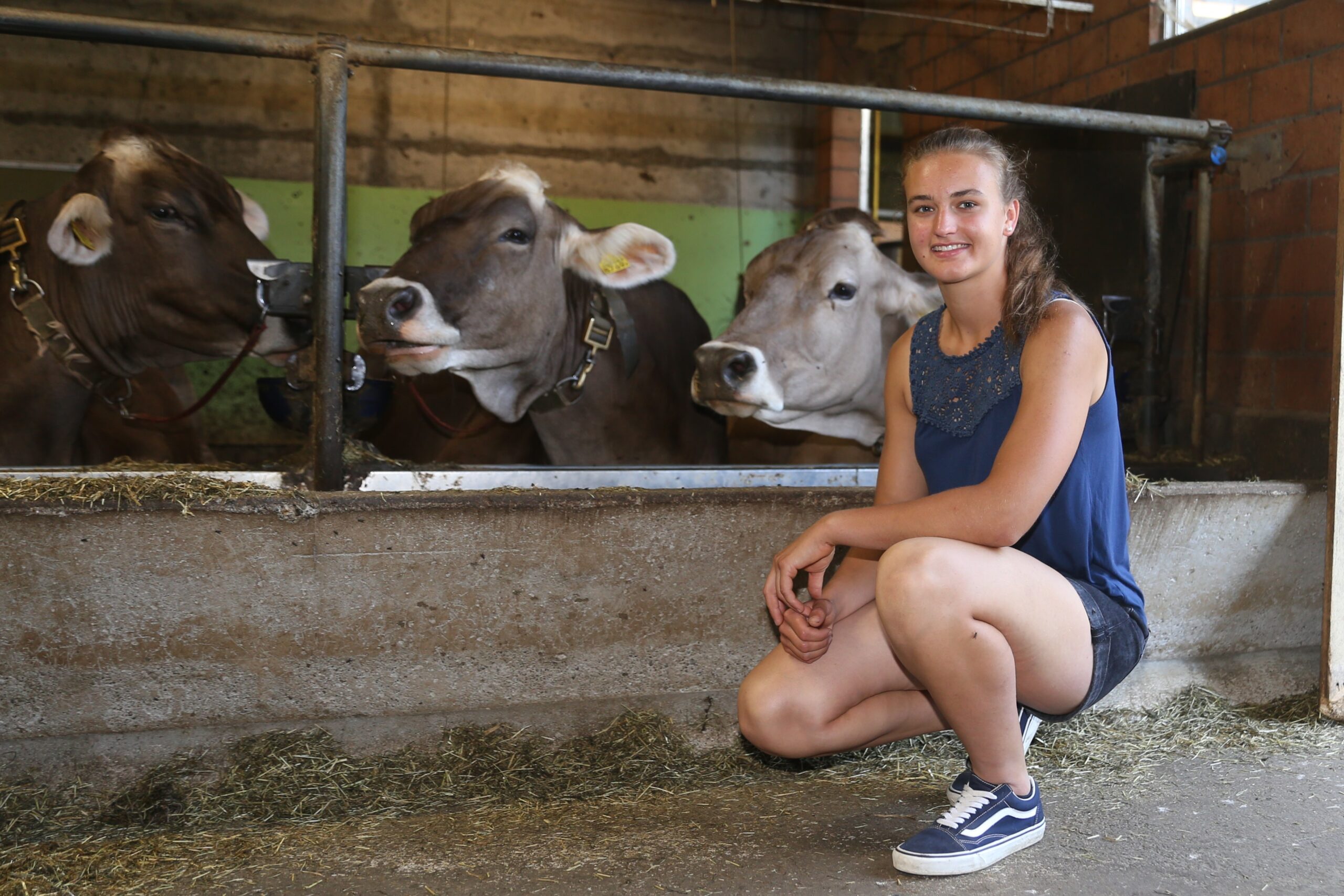Die Spitzenschwingerin Eveline Linggi ist Landwirtin EFZ. Im kommenden Winter wird sie die Betriebsleiterschule in Angriff nehmen. 