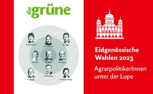 Welche PolitikerInnen haben sich für die Schweizer Landwirtschaft eingesetzt? Profitieren Sie von unserem Spezialangebot und lesen Sie die zwei Wahlausgaben von «die grüne» kostenlos.