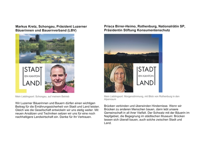 Eine Luzerner Kampagne wirbt für mehr Verständnis zwischen Stadt und Land