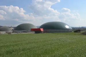 Biogasanlage im Kanton Bern.