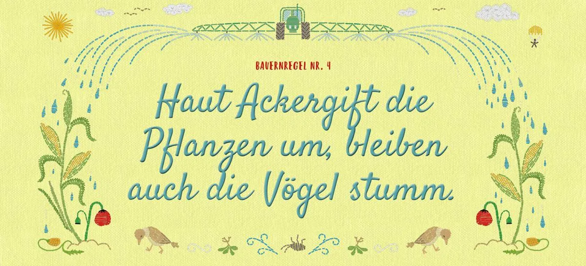 Eine der «Bauernregeln» des deutschen Umweltministeriums. Eine der Bauernregeln des Bundesministeriums für Umwelt. (Bild Bundesministerium für Umwelt, Naturschutz, Bau und Reaktorsicherheit)