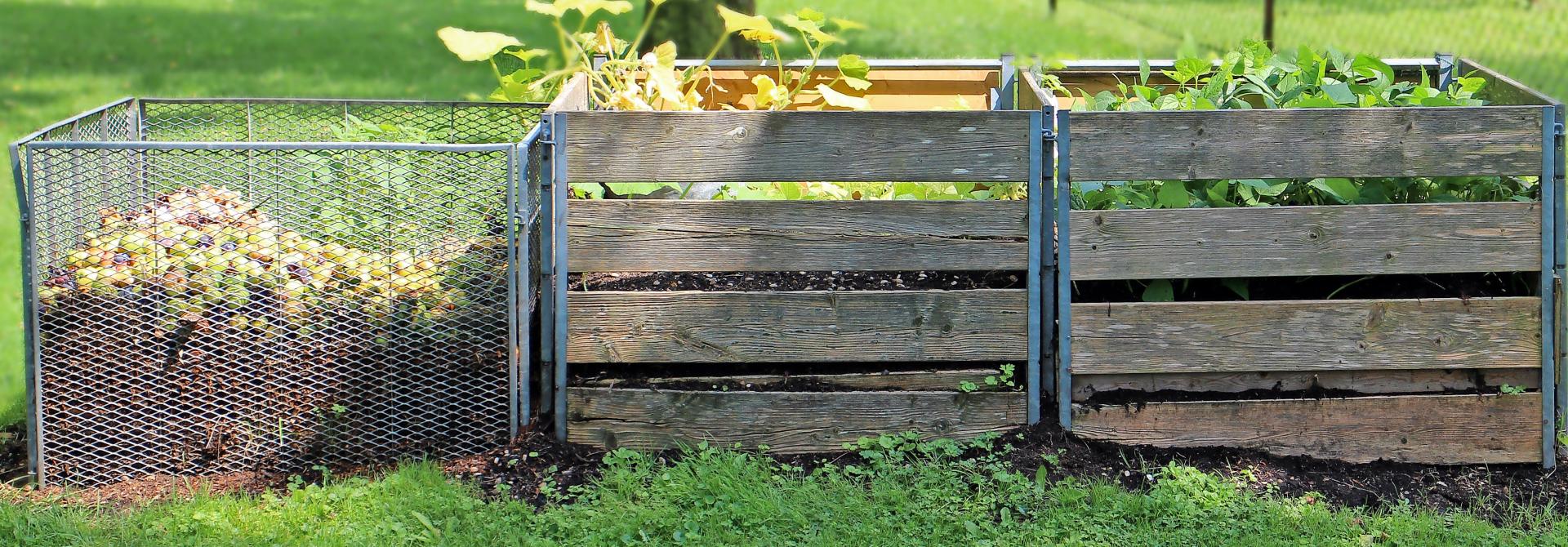 Kompost im Garten
