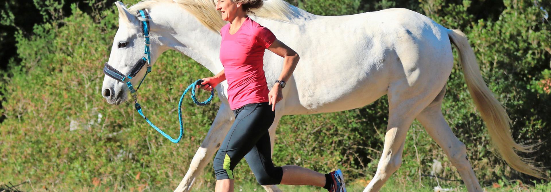 Joggen mit Pferd