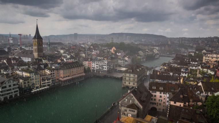 Zürich im Regen