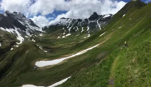 Auf der Via Alpina geht es auf und ab. Vierzehn Alpenpässe sind zu bewältigen.