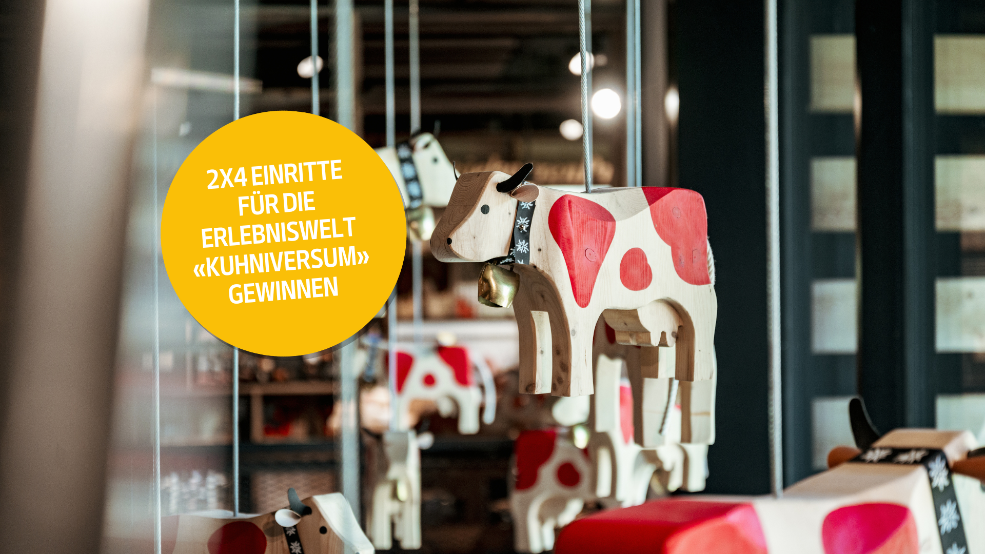 2x4 Tickets für den Rundgang «Kuhniversum» in der Trauffer Erlebniswelt zu gewinnen
