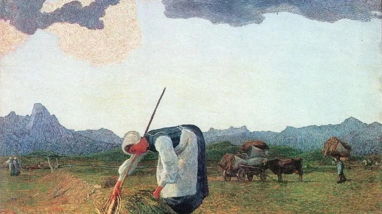 7aa5cf909bd82e7d40792a33e1c30ea3b0502adf Giovanni Segantini – Die Heuernte