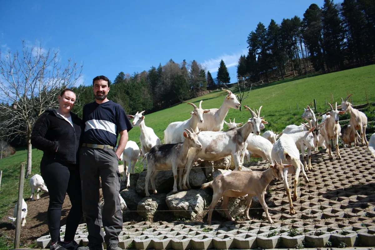 Annemarie_und_Andreas_Bro__nnimann_von_weitem2__c__Irene_Mu__ller Der Ziegenhof Brönnimann macht beim Tierwohl keine Kompromisse