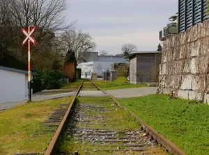 In Wolfhauser Neubausiedlungen kein ungewohntes Bild: Schienen im Vorgarten.