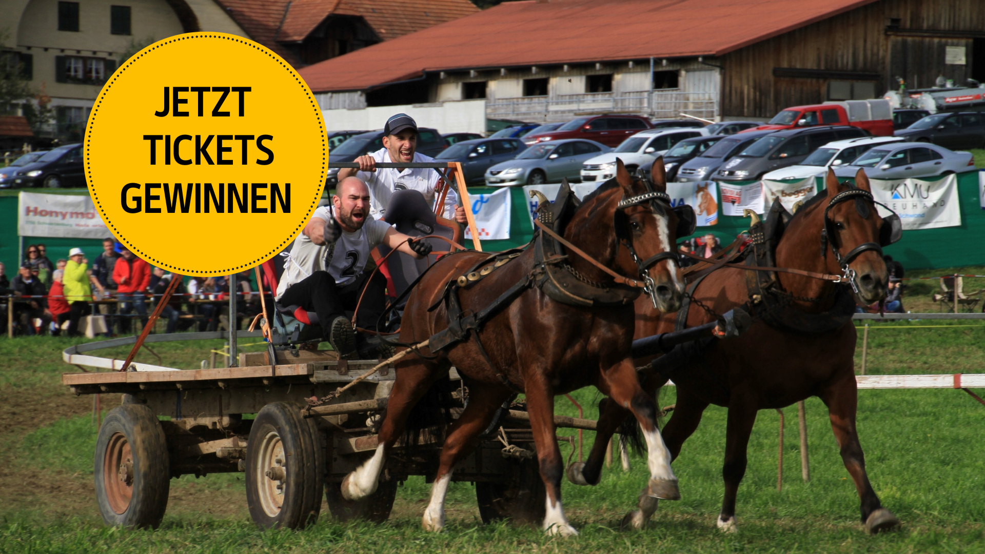 Gewinnen Sie 15x2 Tickets für das Bauernpferderennen in Schwarzenburg