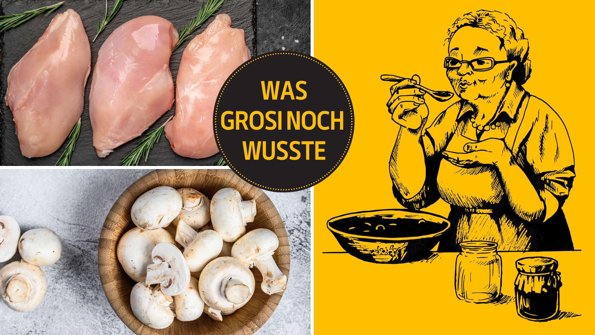 Wichtiges zu Poulet und Champignons