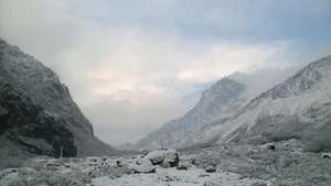 Steinwüste statt Gletscher: So wird es voraussichtlich im Himalaya-Gebirge bald aussehen.